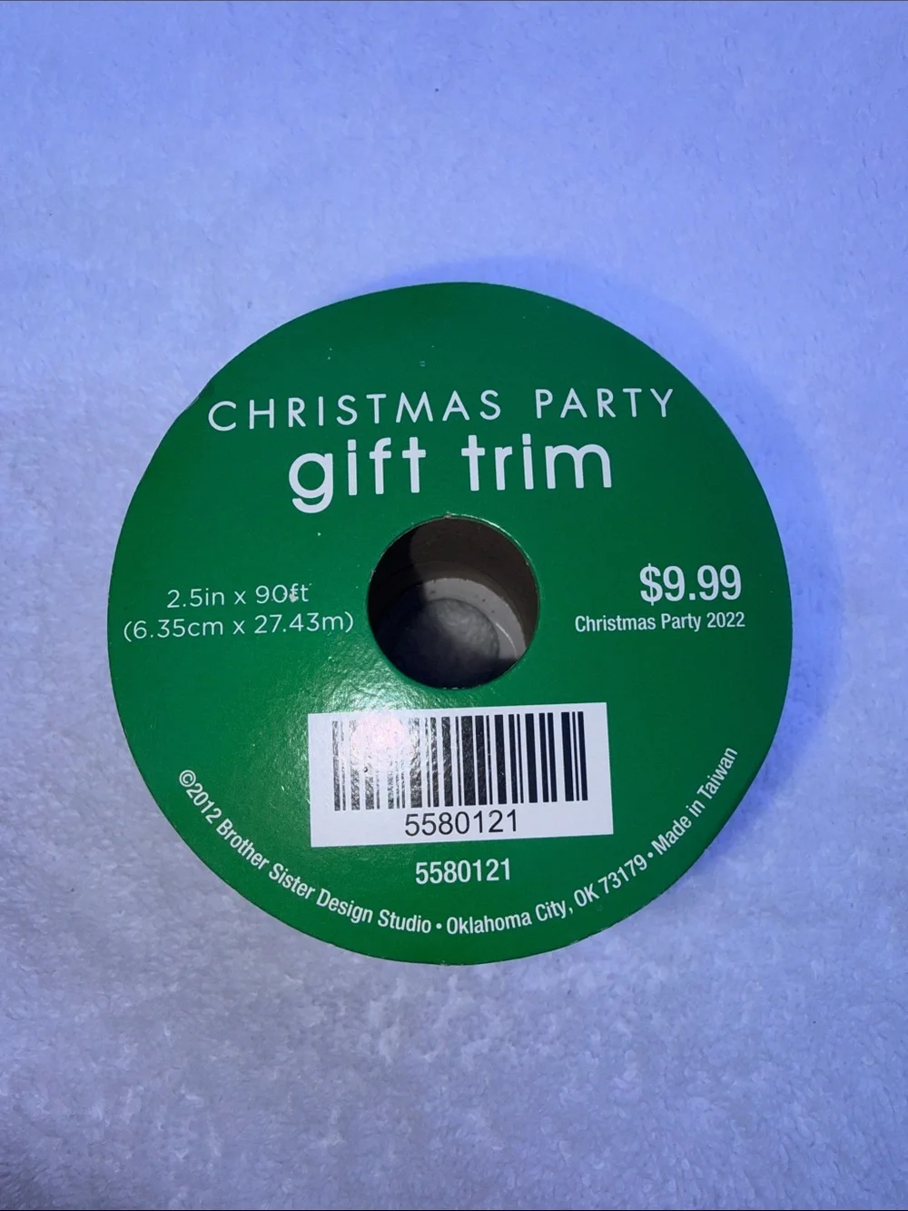 Brother White Glitter Holiday Ribbon